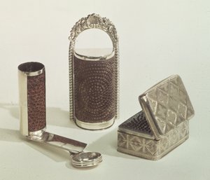 Samling muskotrivjärn, 1828-40 (silver)